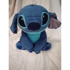 Disney Parks Lilo & Stitch Blue Stitch Alien 15" Plush Stuffed Sitting Seated